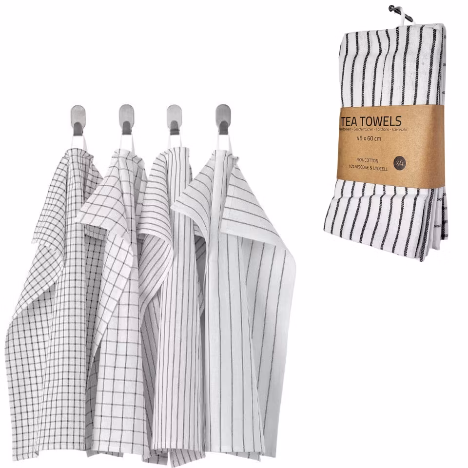 Kökshanddukar – 4-pack