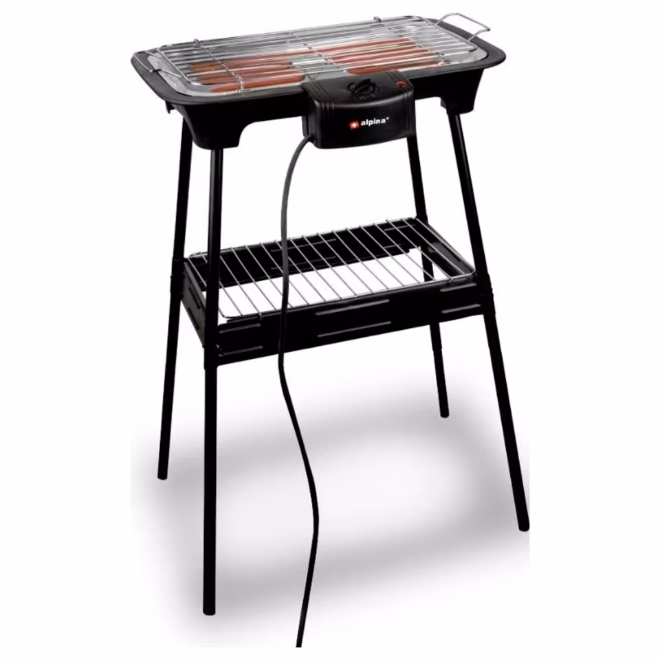 BBQ Elgrill – 2000 W | För Inomhus & Utomhusbruk
