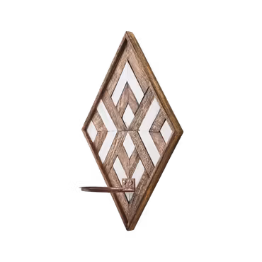 VECTOR Väggljushållare, Brun/Vit