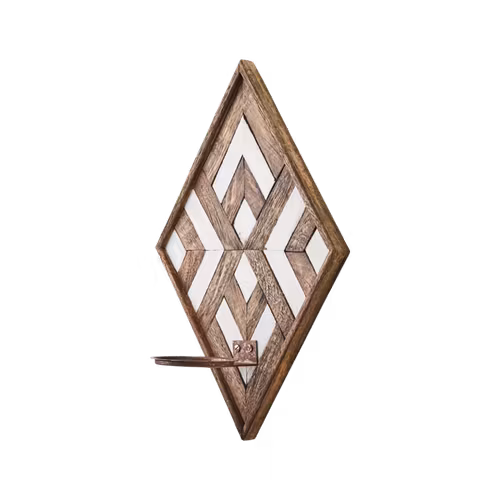 VECTOR Väggljushållare, Brun/Vit