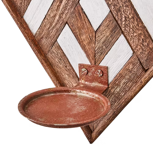 VECTOR Väggljushållare, Brun/Vit