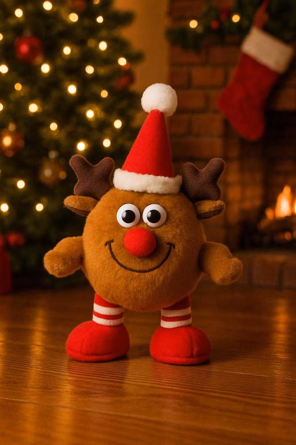 Julfigur Älg som rör sig och spelar ljud