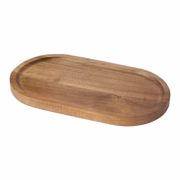 Träbricka/serveringsbricka Oval