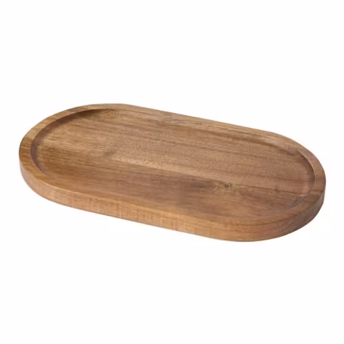 Träbricka/serveringsbricka Oval