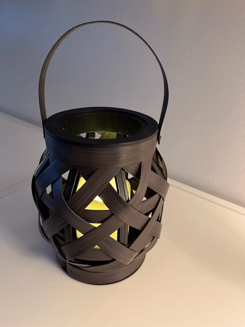 Lykta m. batteriljus 36cm