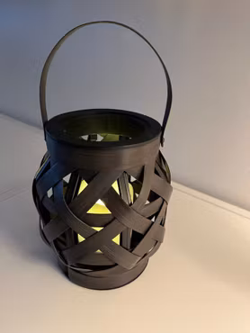 Lykta m. batteriljus 36cm