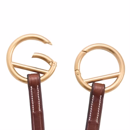 EQ Kort elastisk martingal öppningsb. ringar mässing