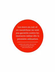 JumpIn Eggbut tredelat läderklätt, 20mm tjockt