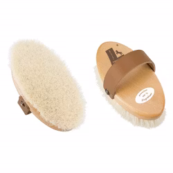 Ansiktsborste i ädelträ m gethår