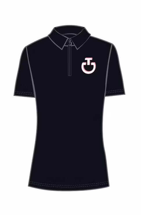CT Comic Book Jersey S/S Zip Training Polo Junior