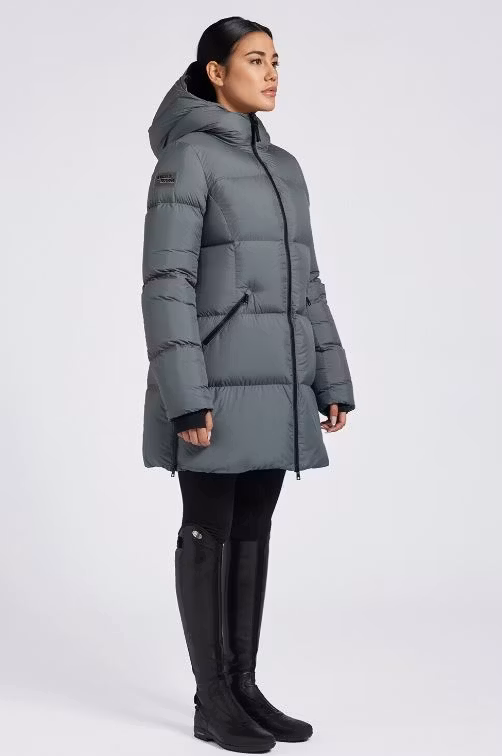 CT Hooded Down Vadderad Long Nylon Parka