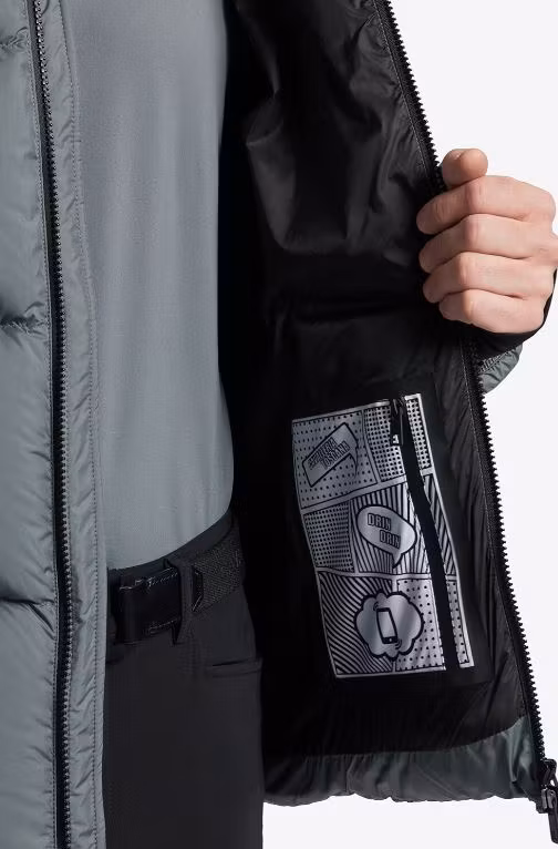 CT Hooded Down Vadderad Nylon Parka Unisex