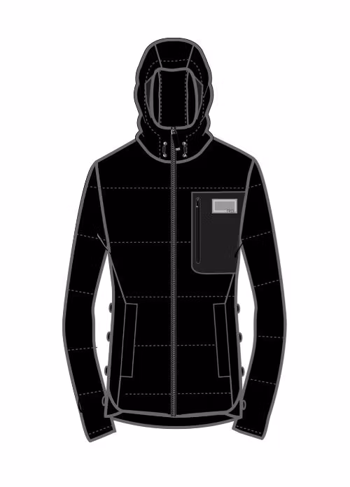 RG Nylon Quilted Hooded Puffer Jacka