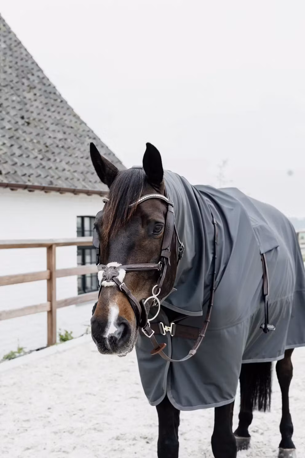 Kentucky Horse Raincoat Hurricane med hål för stigbyglarna