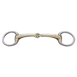 Dynamic RS Eggbutt bradoon 14 mm single jointed - Sensogan