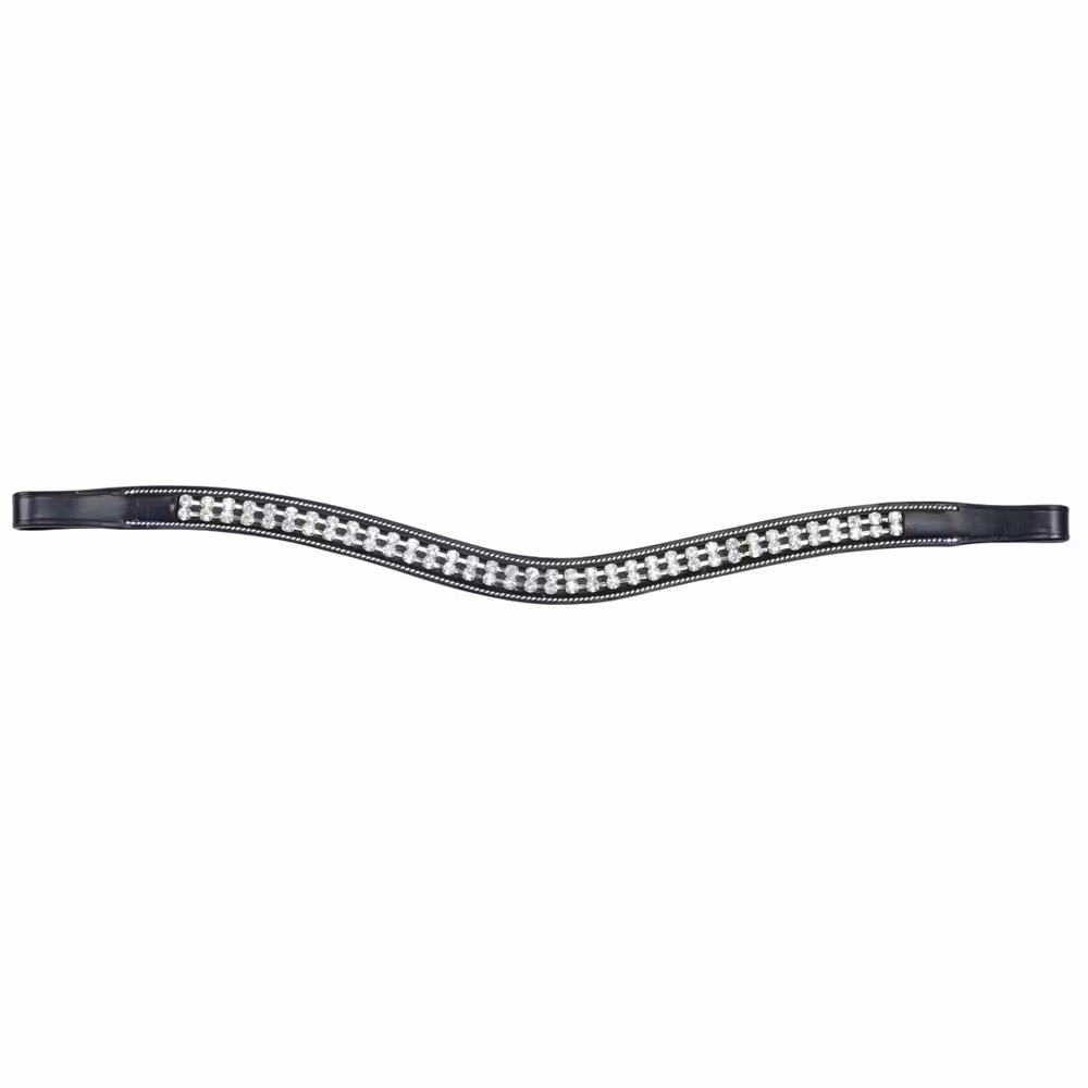 KONIC Pannband Strass 2 rader - "WAVE"