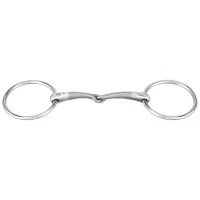 SATINOX loose ring snaffle 14 mm single jointed - Stainless steel