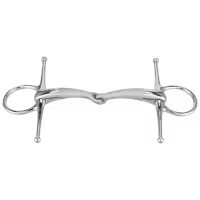 SATINOX Full Cheek bit 14 mm single jointed - Stainless steel
