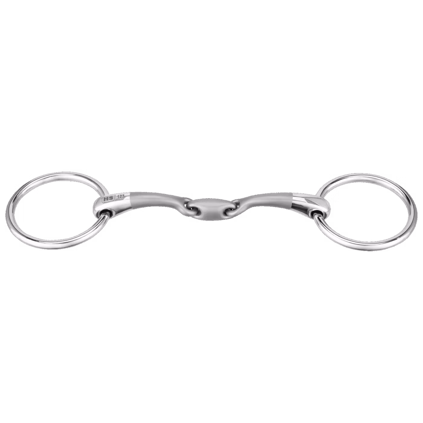 SATINOX bradoon 14 mm double jointed - Stainless steel