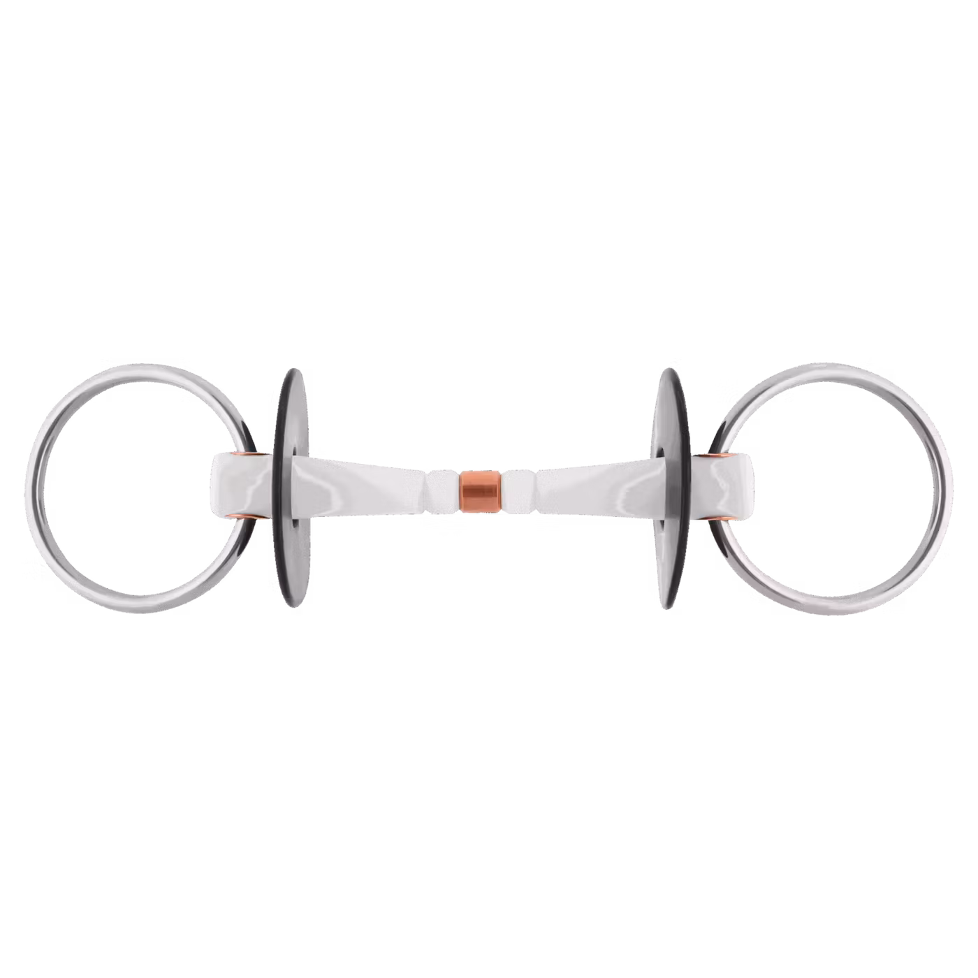Nathe Loose Ring snaffle 20 mm with flexible Mullen mouth and copper middle link