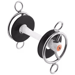 Nathe 3-Ring bit 20 mm with sliding cheek and flexible Mullen Mouth