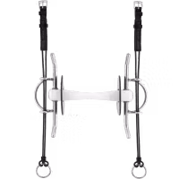 Nathe Full Cheek Gag bit 20 mm with flexible Mullen Mouth