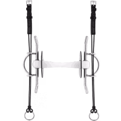 Nathe Full Cheek Gag bit 20 mm with flexible Mullen Mouth