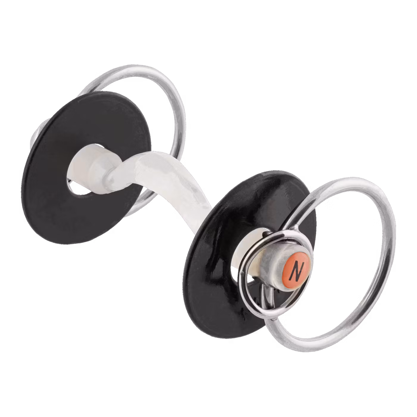 Nathe Mullen Mouth bit 20 mm with tongue clearance and additional small rings