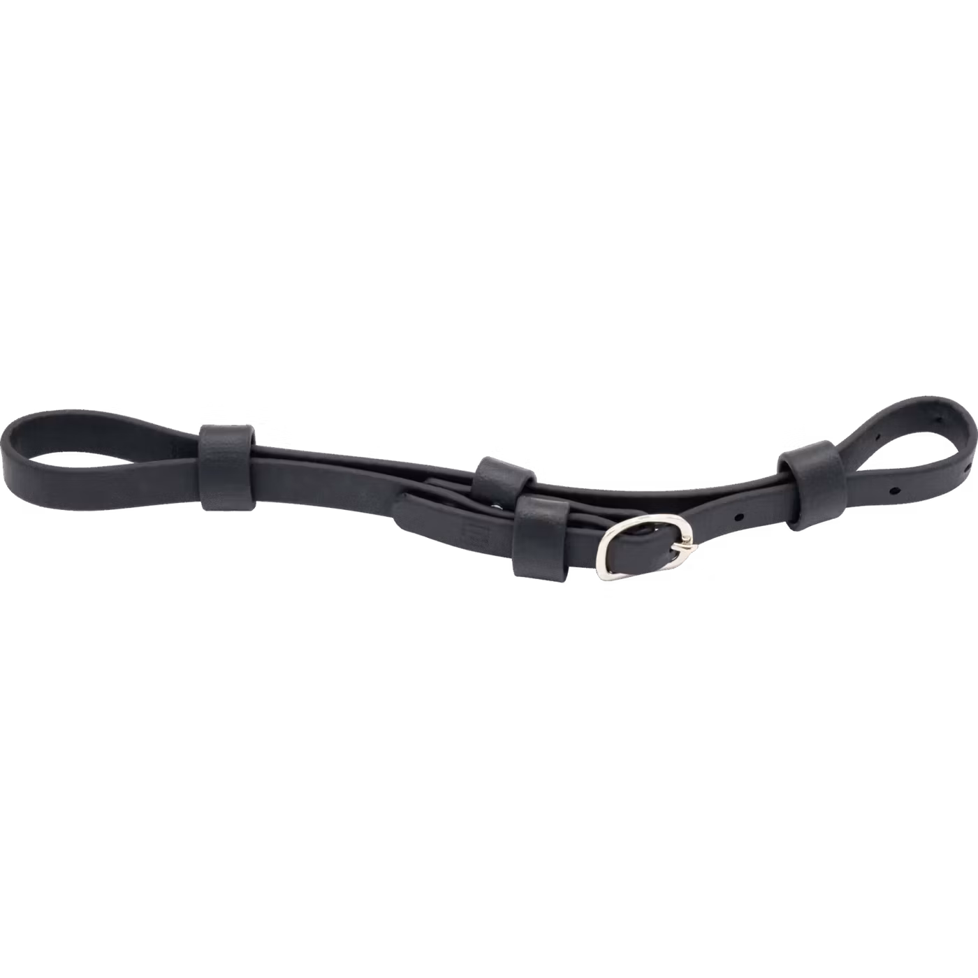 Curb strap biothane 59 cm black