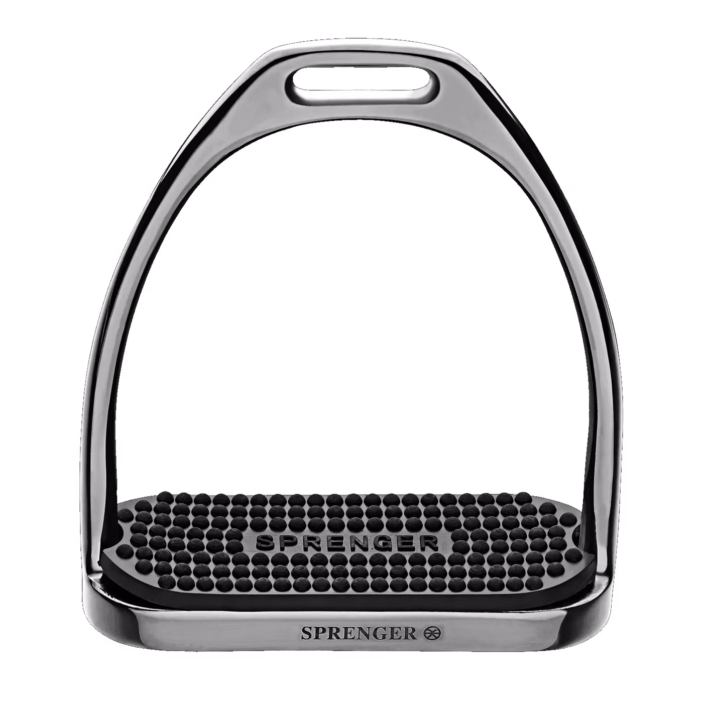 FILLIS Stirrups - Stainless steel anthracite , size 120 mm with black rubber pad