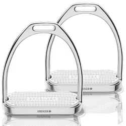FILLIS Stirrups - Stainless steel, with white rubber pad