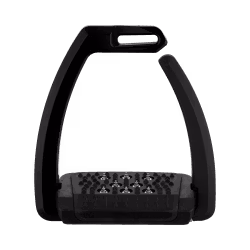 Aero-Stirrups with spikes black anodized - size 120 mm