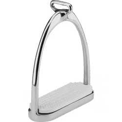 ISI-Stirrups - Stainless steel, size 120 mm with white rubber pad