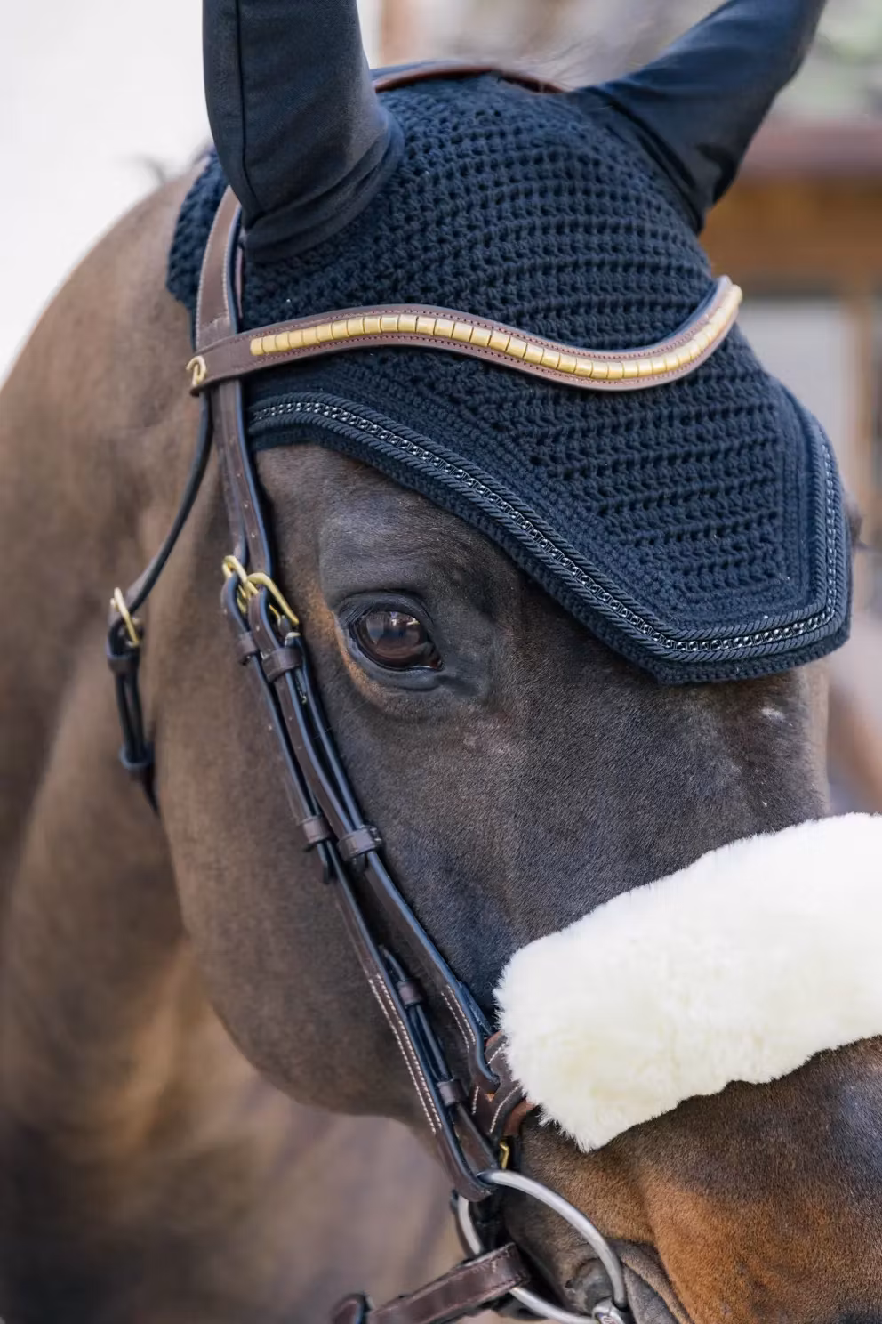 Kentucky Fly Veil Wellington Metal Chain