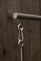 Grooming Deluxe Bridle Hook 4 prong with wall attachment SILVER