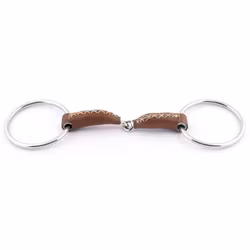 JumpIn Loose ring Leather Covered bit