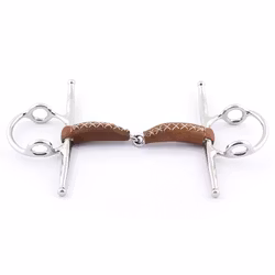 JumpIn Full cheek Leather Covered Gag bit