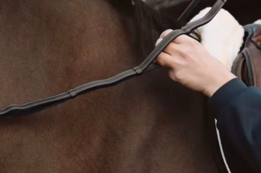 Dyon Läderhandtagstyglar 1/2"