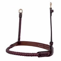 EQ Repnosgrimma läderklädd, mässing