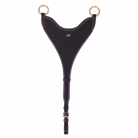 EQ Kort martingal Bib öppningsbara ringar mässing