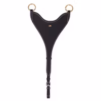 EQ Kort martingal Bib öppningsbara ringar mässing