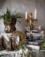 Ljusstake Mus Guld Poly