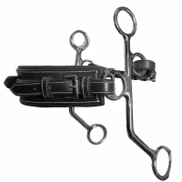 JumpIn Full cheek leather Hackamore rectangle nose