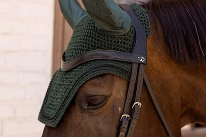 Kentucky Horsewear Fly Veil Wellington Velvet Mini Pearls