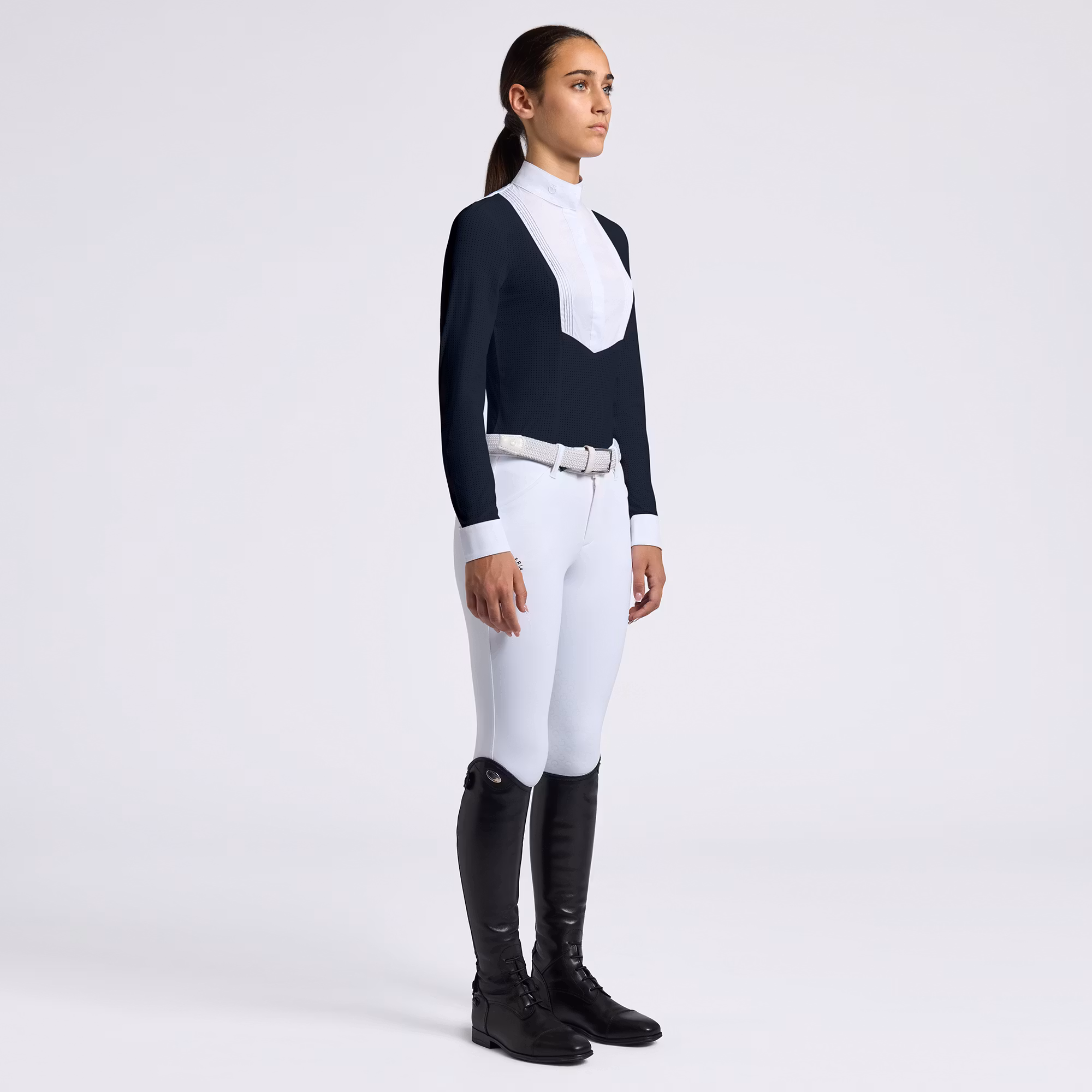 Cavalleria Toscana  L/S Jersey Competition Shirt w/Bib