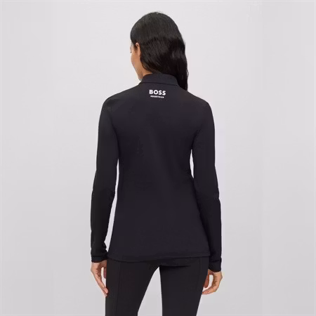 Boss Lia signature stripe training shirt
