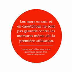 JumpIn  French mouth Leather Covered beval bit