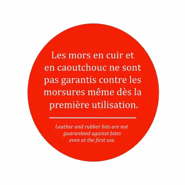 JumpIn Leather Covered beval bit