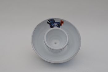 Äggkopp med Blå Tupp