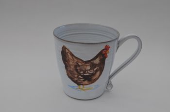 Te mugg med Brun höna